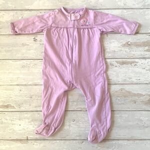 Carters 18m Baby Girl Zip Up Footie Sleeper Pajamas One Piece Purple 100% Cotton